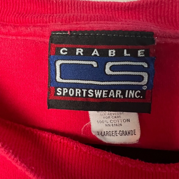 Crable Sportswear Inc Red NC State Wolfpack Embroidered Short Sleeve Shirt XL - Picture 6 of 14